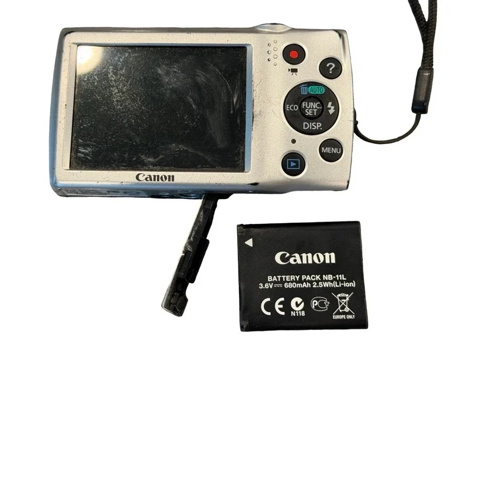 Canon PowerShot A2500 16.0MP Digital Camera 5x Optical Zoom HD Black Silver